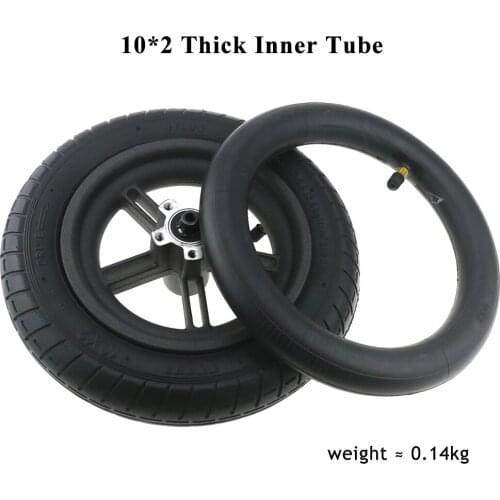 10*2 Reinforced Bent Inner Tube with Straight Valve for Xiaomi Electric Scooter Modification Replacement to 10 Inch Tire