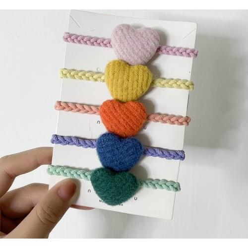 Candy Color Elastic Hair Bands For Girls Hair Ring Head Rope Daily Hair Accessories Children Kids Hair Stylign Tools Headwear