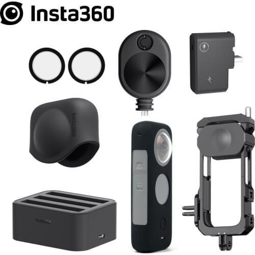 Insta360 ONE X2 Lens Guards /Mic Adapter /Lens Cap /Fast Battery Charge Hub /Bullet Time Cord /Utility Frame Accessories