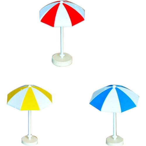 1 Pcs 3 style Sun Umbrella DIY Craft Accessory Miniature Garden Decoration Accessories Cute Umbrella Table Ornament Handicrafts