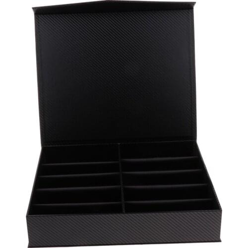 10 Grids Sunglasses Eyeglasses Eyewear Display Book Glasses Holder Box Case