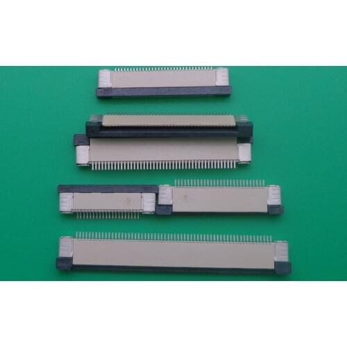 10PCS FPC FFC 0.5mm Pitch 4/5/6/7/8/10/12/14/18/20/22/24/30/32/36/40/50/60 Pin Drawer Type Ribbon Flat Connector Bottom Contact
