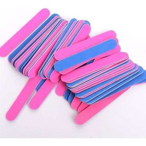 10 Pcs/Set Double Side Nail File Professional Nail Polish Sanding Buffer Strips Nail Polishing Manicure Tools