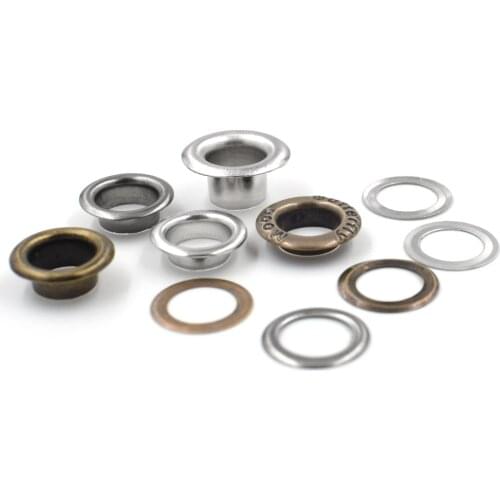 100sets 8mm Metal Eyelets hole Ventilation holes Eyelets Black Canopy cloth rope hole Clothing & Accessories