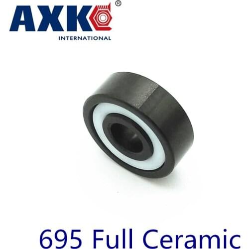 2019 Rodamientos Axk 695 Full Ceramic Bearing ( 1 Pc ) 5*13*4 Mm Si3n4 Material 695ce All Silicon Nitride 619/5 Ball Bearings