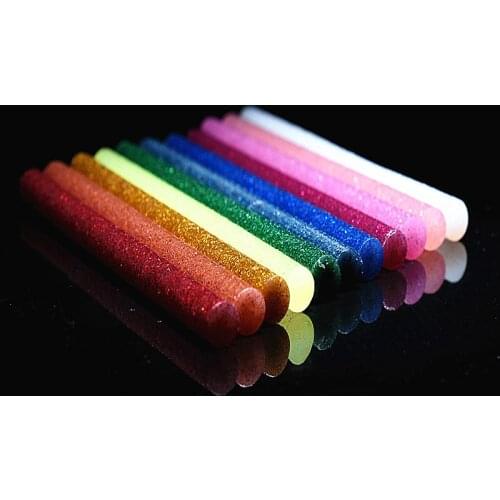 25PCS Mixed Color flash Hot Glue Sticks,Golden Onion Glue Strip,For electric glue gun,High Viscosity 7x100mm