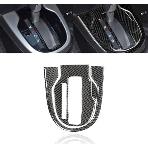 3D Carbon Fiber Central control panel decoration Stickers for Honda Fit Jazz GK5 stickers sticker