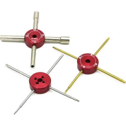4 in 1 Hex Screw Driver Set 1.5/2/2.5/3mm Cross Style For RC Helicopter Airplane Quadcopter Car Boat Toys Repair Tools