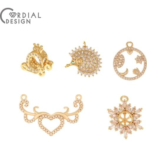 Cordial Design 4Pcs Choose/Necklace & Earrings Pendant/Jewelry Findings & Components/DIY Making/Jewelry Accessories/Hand Made