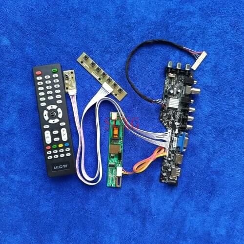 LVDS 30-Pin LCD screen drive board DIY KIT HDMI-compatible VGA USB Fit LQ154K1LB5D/LQ154K1LBXX 1CCFL DVB Digital Signal 1280*800