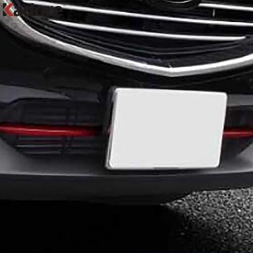 For Mazda CX8 CX-8 2017 2018 2019 2020 2021 Red Front Grille Grills Strip Cover Trim Stickers Car Styling Accessories 2pcs/set