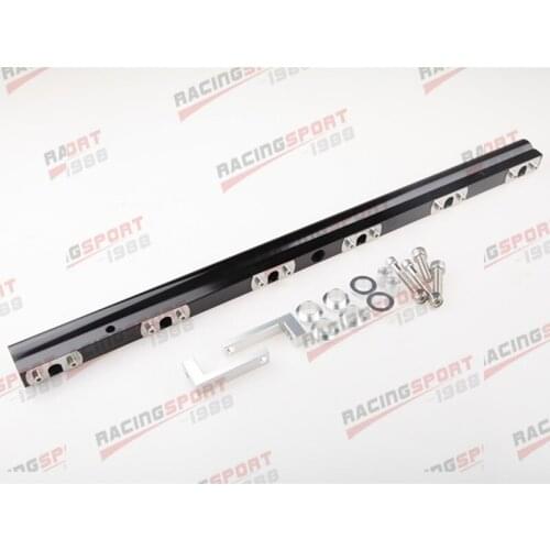 For Supra Mkiv 2JZ-GTE High Flow CNC Billet Aluminum Alloy Fuel Rail BLACK/RED/SILVER