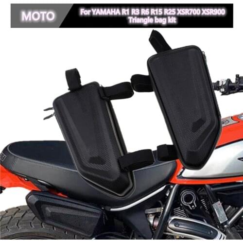 For YAMAHA R1 R3 R6 R15 R25 XSR700 XSR900 Modified Waterproof hard shell side bag motorcycle triangle bag kit