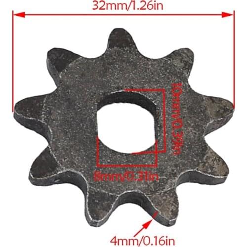 Electric Scooter 9T Sprocket Engine Wheeler Quad #35 Chain Gear H-shape Motor Electric bike