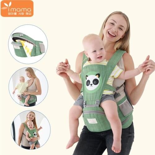 AIMAMA Ergonomic Baby Carrier Backpack With Hip Seat For Newborn Multi-function Infant Sling Wrap Waist Stool Baby Kangaroo