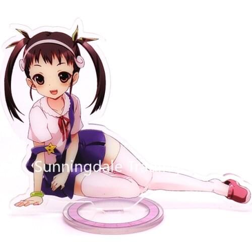 Monogatari Anime Action Figure Cosplay Toys Oshino Shinobu Araragi Koyomi Senjougahara Hitagi Acrylic Figures Stand Model Dolls