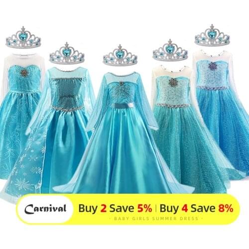 Little Girls Fancy Dress Full Sleeve Cosplay Costume 4-10 Years Children Princess Dress For Girls Dress Up Costume