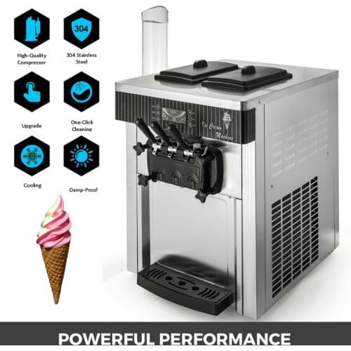 Commercial Ice Cream Makers With Compressor Vending Machine Electric Soft Serve Ice Cream Machine