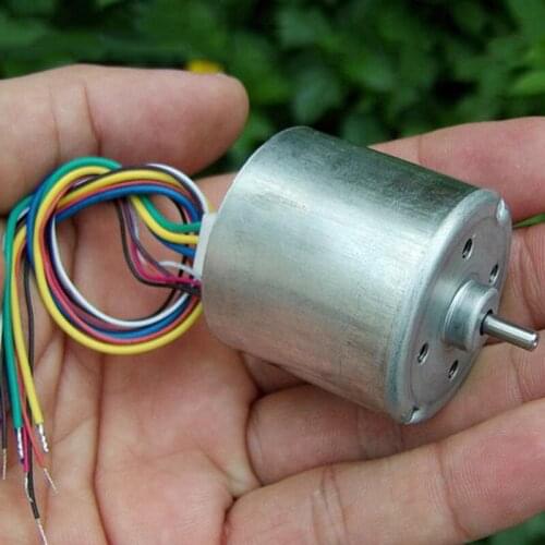 Micro 36mm DC Brushless Motor 6V-9V 7600RPM Electric Motor 3-Phase 8-wire Ball Bearing Holzer Speed Hall Sensor