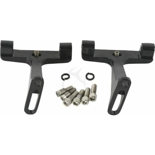 Motorcycle Black Rear Floorboard Footboard Bracket For Harley Electra Glide FLHTCUL 15-16
