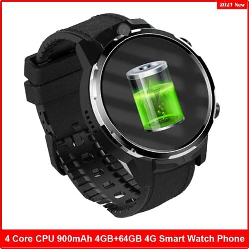 4G Smart Watch Men Android 8.1 1.6 Inch 400*400 HD Screen 4GB + 64GB GPS WIFI 900mAh Smartwatch Phone Call Watch For IOS Android