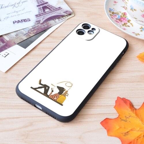 For iPhone Mouse Print Soft Matt Apple iPhone Case