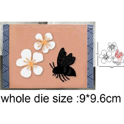 2020 new Metal dies Flower Bee Set Cutting Dies Diy Scrapbooking dies Decoration Embossing Album Paper Cards Making Craft Dies