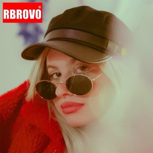 RBROVO 2021 Oval Gradient Women Sunglasses Street Beat Glasses For Men Shopping Mirror Vintage Oculos De Sol Gafas UV400