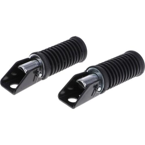 Pair of Motorcycle Aluminum Alloy Anti-Slip Rear Passenger Foot Pegs Pedal Footrest for Suzuki GN125/QJ25/GS125/GT125-5
