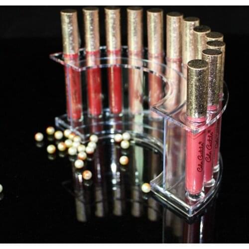 Plastic Transparent Makeup Display Rack Lipstick Stand Rack Cosmetic Organizer Holder Box High Quality