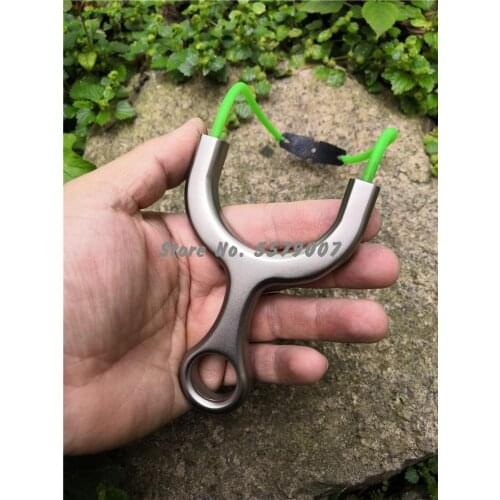 New Slingshot Catapult Use Flat Round Leather Powerful Hunting Shooting Sling Shot Portable Tc21 Sling Shot Precision Bow