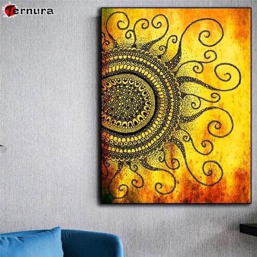 Runes with special patterns dlework Diamond Embroidery Ancient totem DIY Diamond Painting rhinestone Mosaic Cross stitch decor