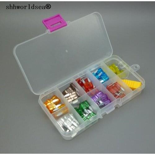 Shhworldsea NEW 120pcs Automotive Car Mini Blade Fuse Box Assortment Suv Truck Car Fuses 5A 10A 15A 20A 25A 30A free shipping