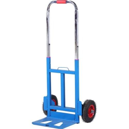 Folding shopping cart pull cargo trolley luggage cart portable load king handling small cart pull truck trailer