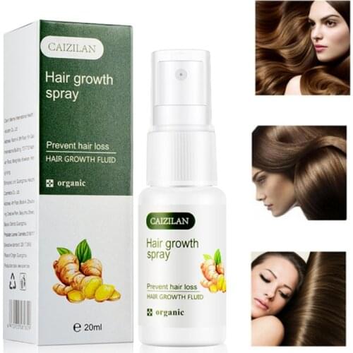 20ML Ginger Hair Growth Spray Powerful Essential Oil Hair Care Anti Hair Loss Liquid For Men Women Hair Care