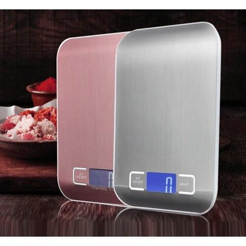 5/10kg Household Kitchen Scale Electronic Food Scales Diet Scales Measuring Tool Slim LCD Digital Electronic Weighing Scale