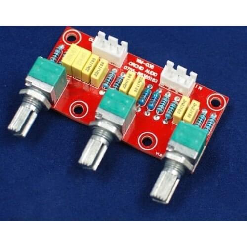 1PCS HIFI Amplifier Passive Tone Board Bass Treble Volume Control Preamp Board KITS