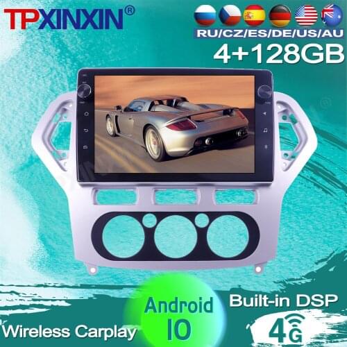 128G For Ford mondeo MK4 2007 - 2010 Android Car Radio Tape Recorder Video Multimedia Player GPS Navigation AI Vioce Control