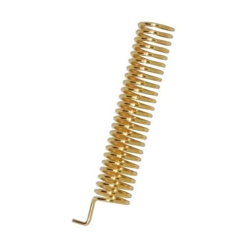 200pcs/lot SW433-TH22 - 433MHz 22mm 2.15dBi Gold plated RF spring antennas