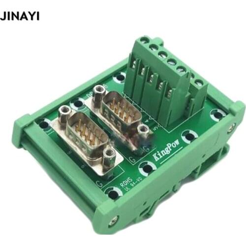 5pcs DB9 9 pin D-SUB DR-9 Male Female signals Adapter Terminal PCB Breakout Connector Terminals