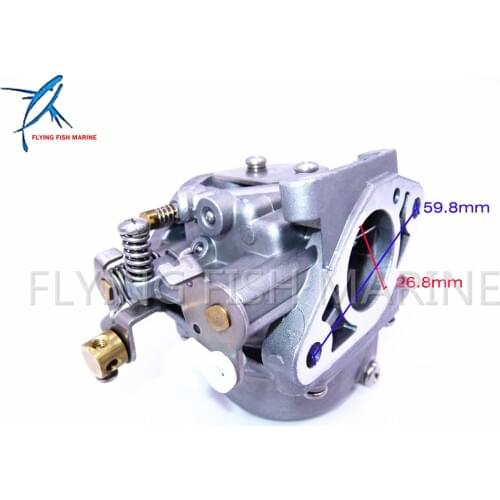6G1-14301-01 Boat Motor Carburetor for Yamaha 2-stroke 6hp 8hp 6CMH 6DMH 8CMH outboard motors 6G1-14301