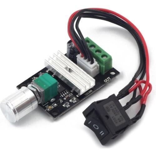 6V 12V 24V 3A PWM DC Motor Speed Controller Forward Reverse Switch Control 1203B