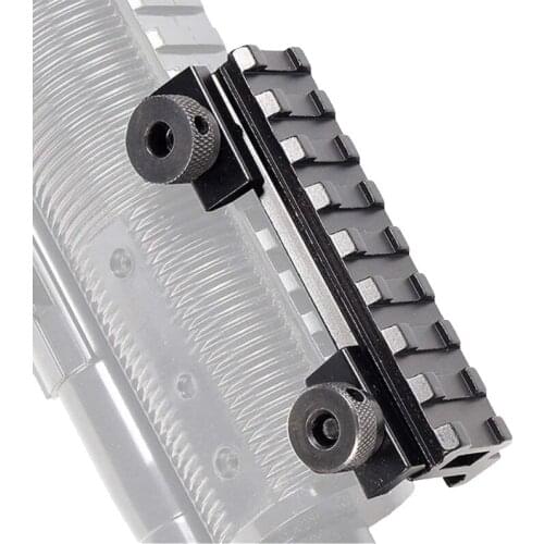 Low Profile Picatinny Rail 0.5inch Rail Adaptor 20mm Dovetail Scope Mount Base 8 Slots For Hunting Scopes Optics and Red Dots