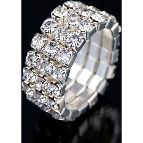 AODUOLA Rings With Crystals