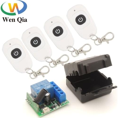 433 MHz rf wireless Remote Control DC 12V 10A 1CH Relay Receiver and transmitter for Electric Door/Signal transmission