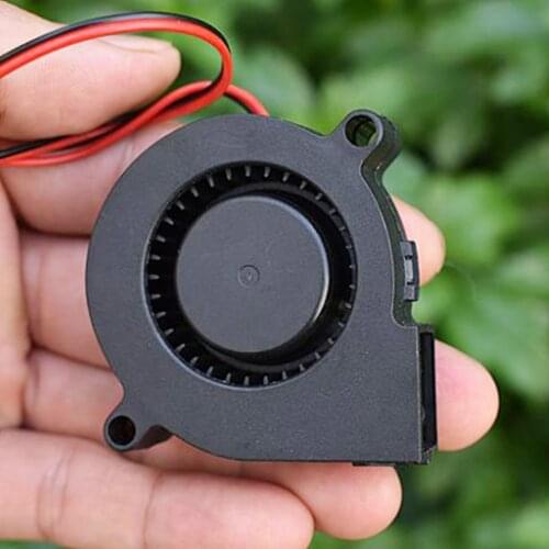 DC 12V-24V Brushless Centrifugal Worm Gear Fan 4000RPM 5015 Humidifier Micro Quiet Blower 50mm*15mm for Cooling Equipment