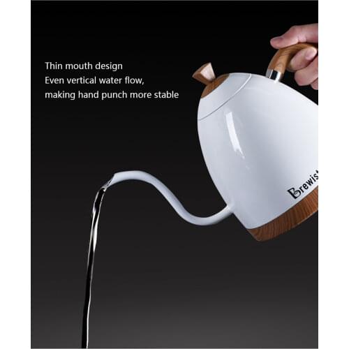 Brewista Artisan constant temperature 600ml gooseneck variale temperature control 220V coffee warer tea kettle pot