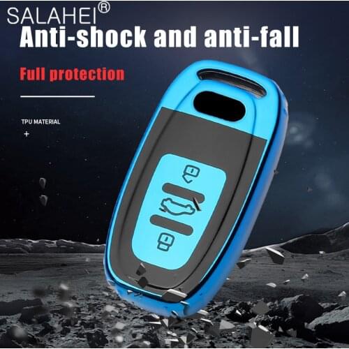 Car Key Cases Cover For Audi A1 A3 A4 A5 A6 A7 A8 Quattro Q3 Q5 Q7 R8 TT S5 S6 S7 S8 A8L SQ5 2009 2010 2011 2012 2013 2014 2015