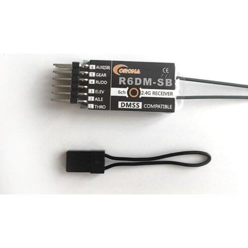 Corona R6DM-SB 2.4G 6CH DMSS Compatible Receiver For RC Models