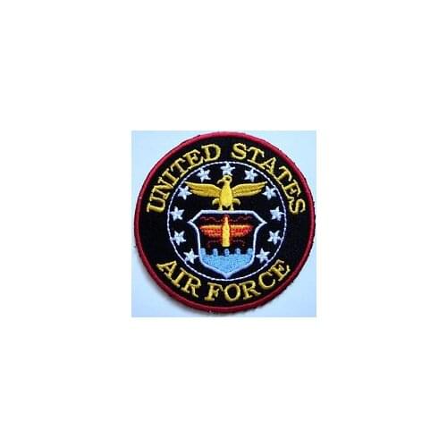 Cheap custom Military Embroidered Iron on Patch high quality United States Air Force Embroidered Patches